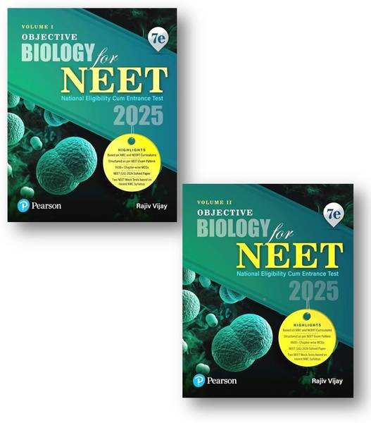 Objective Biology for NEET - Vol - 1 & 2 (Set Of 2 Books ) | Based on ...
