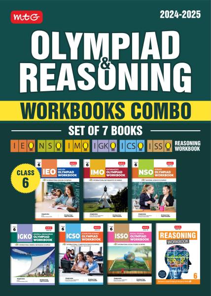MTG NSO-IMO-IEO-NCO-IGKO-ISSO Olympiad Workbook and Reasoning Book Combo Class 6 (Set of 7 Books) | MCQs, Previous Years Paper & Achievers Section - S...