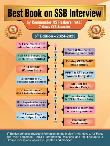 Best Book on SSB Interview 5th Edition 2024-2025
