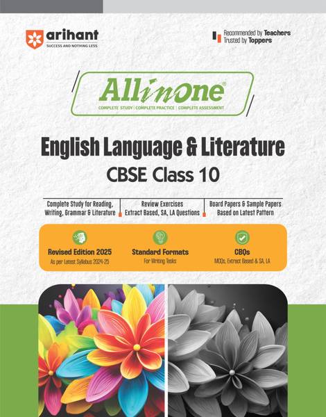 All In One English Language & Literature CBSE Kasha 10th Based On Latest NCERT For CBSE Exams 2025 | Mind map in each chapter | Clear & Concise Theory...