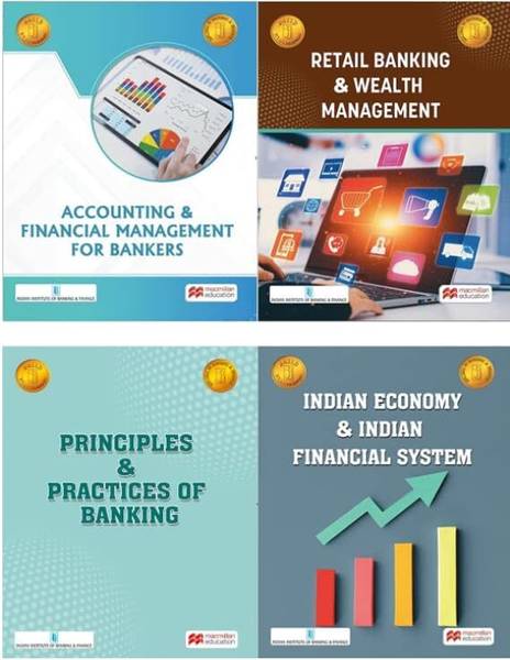 JAIIB COMBO - Principles & Practices of Banking + Accounting & financial management for bankers + Retail banking + Indian economy & Indian financial s...