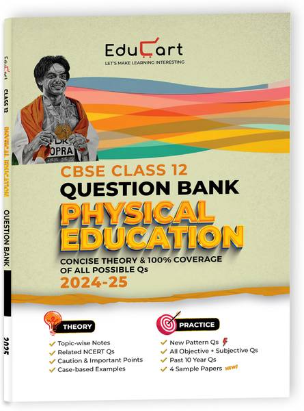 Educart CBSE Question Bank Class 12 Physical Education 2024-25 (For 2025 Board Exams)