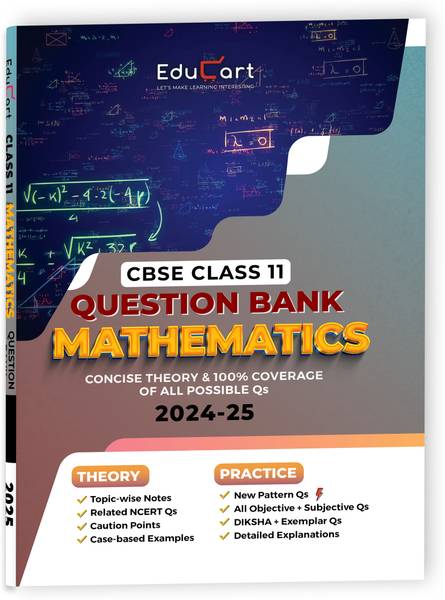 Educart CBSE Question Bank Class 11 Mathematics 2024-25 (For 2025 Board Exams)