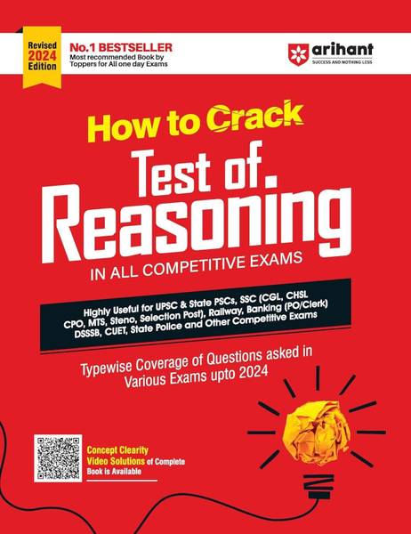 ARIHANT How To Crack Test of Reasoning NEW EDITION 2024-25 All Competitive Exams