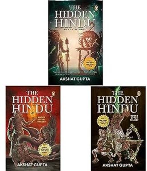 Set of 3 Books Hidden Hindu Triology | The Hidden Hindu + The Hidden Hindu 2 + The Hidden Hindu 3 Book in English by Akshat Gupta (Hidden Hindu Triolo...