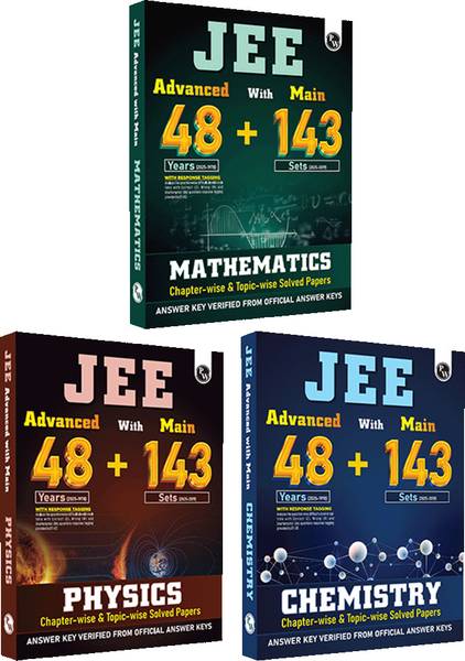 PW JEE Advanced 48 Years + JEE Main 143 Sets PYQs Phy, Chem, Maths Combo For 2026