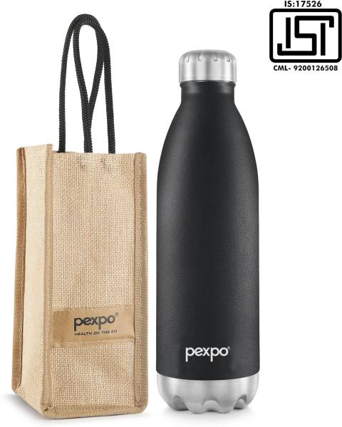 pexpo 1800ml, 24 Hrs Hot & Cold Water Bottle with Jute-bag Vacuum Insulated Electro 1800 ml Flask