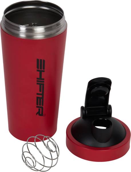 SHIFTER Gym Sheker Stainless Steel Red Sipper Bottle for Protein Shake 100% Leakproof | 700 ml Shaker