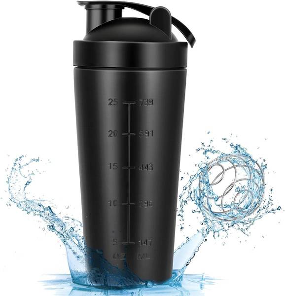 Youone Gym Bottle , Shaker Bottles for Protein Shake 100% Leakproof 700 ml Shaker 750 ml Sipper