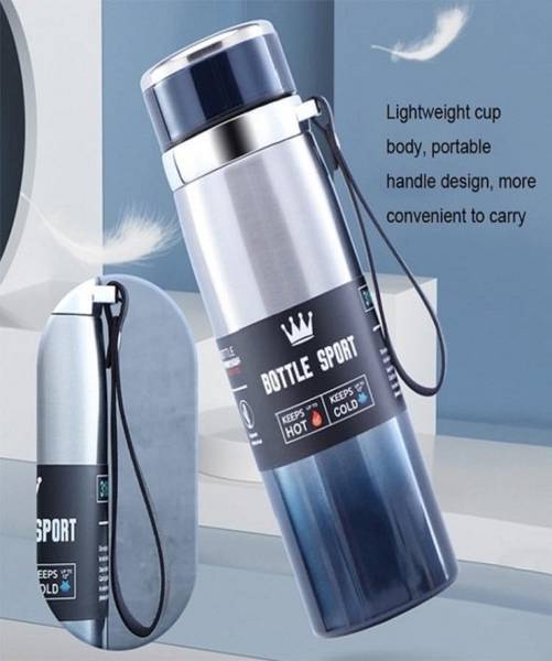 AGHNAYA 1 liter 24Hrs Hot& Cold ISI Certified Stainless Steel Leak Proof Water Bottle 1000 ml Flask