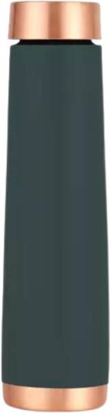 SuperGeneriX 1L Pure Copper Water Bottle - Ayurvedic, Leakproof, For Office & Gym (Teal)