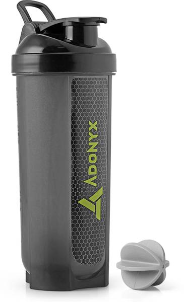 ADONYX Shaker Bottle with Whisk Ball | Gym 700 ml Shaker