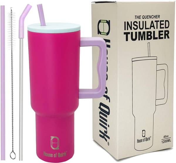 HOUSE OF QUIRK 1200ML Stainless Steel Tumbler Hot and Cold with Handle 1200 ml Bottle