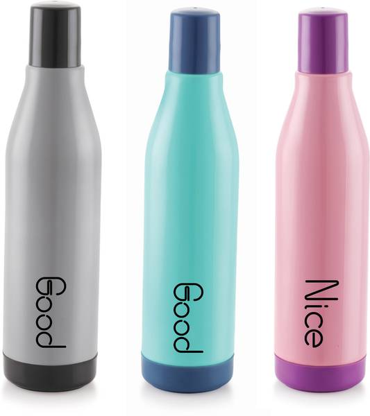 Nabhya Pack Of 3Pc Insulated Thermoware Water Bottle Premium Edition With Hot & Cold & 900 ml Bottle