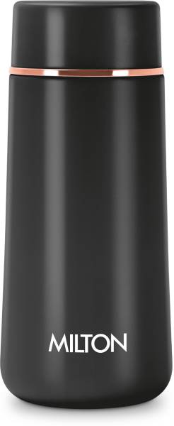 MILTON Starlit 270 Thermosteel Insulated Water Bottle, 270 ml, Black 270 ml Bottle