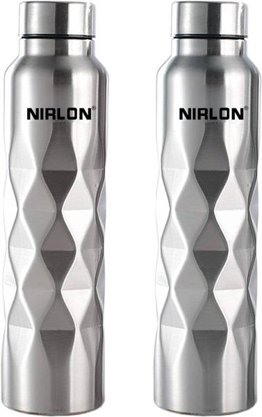 NIRLON Crystal Cool Single Wall Stainless Steel Fridge Water Bottle 1000 ml Bottle