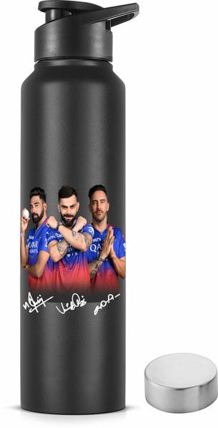 pexpo Official Water Bottle Partner RCB Sign Edition-Chromo Duo-Sipper & Steel Cap 1000 ml Bottle