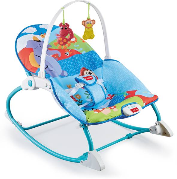 LuvLap Happy Jungle Newborn to Toddler Rocker and Bouncer