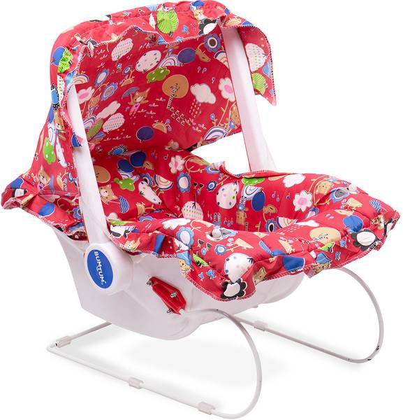 BUMTUM Baby Carry Cot & Rocking Chair With Adjustable Handle| 3-Point Safety Lap Belt Bouncer