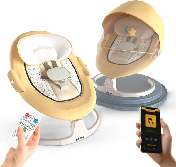 baybee Automatic Electric Baby Swing Cradle with Adjustable Swing Speed, Remote Bouncer