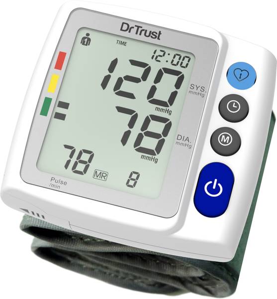 Dr Trust USA Wrist Blood Pressure Monitoring Machine Cuff, Digital BP Check Apparatus 125 Bp Monitor
