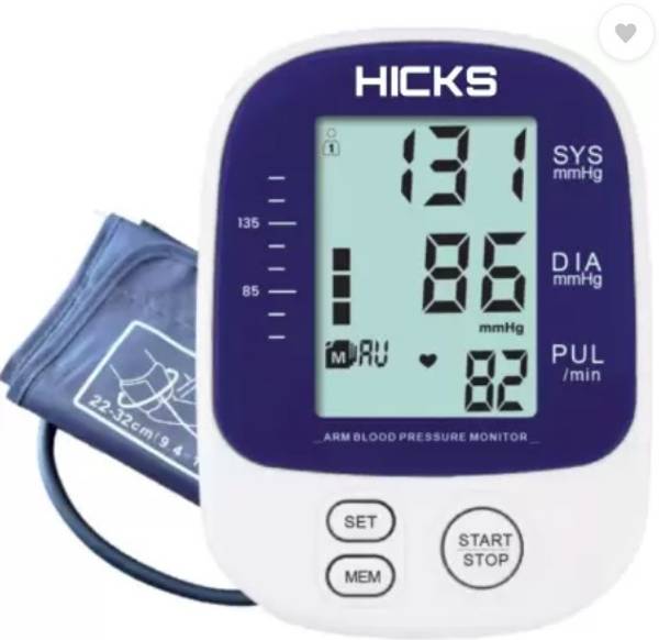 Hicks Automatic Blood pressure Moniter N830 with usb Cable 1 year warranty Bp Monitor