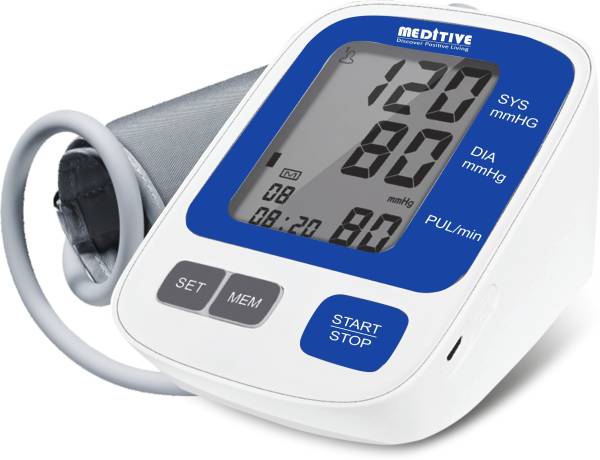 MEDITIVE MBP-08 Fully Automatic Arm-type Digital Blood Pressure Monitor with micro USB port Bp Monitor