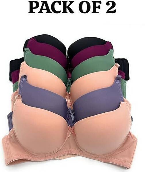 FEMSIE Women T-Shirt Lightly Padded Bra