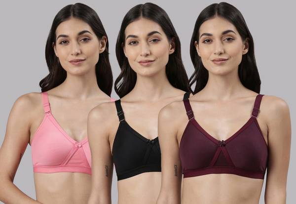 Dollar Missy Wire-Free Crossover Support Everyday Women Everyday Non Padded Bra