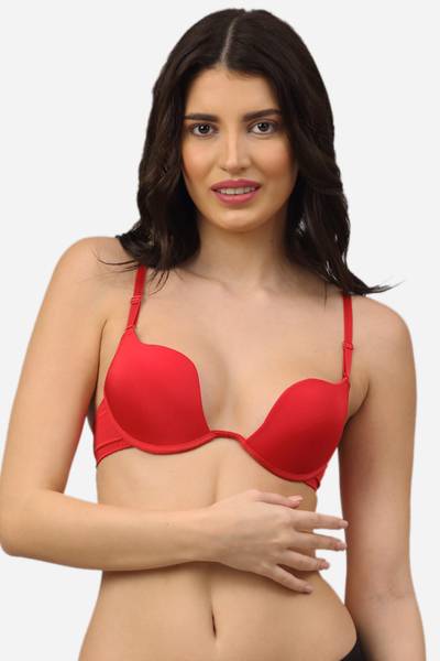 PrettyCat PrettyCat Beautiful Plunge Pushup U Shape Bra Women Plunge Heavily Padded Bra
