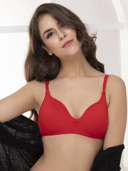 Clovia Cotton Rich Non-Wired Spacer Cup T-Shirt Bra Women T-Shirt Non  Padded Bra - Price History