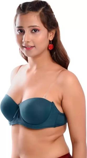 Zylum Fashion Transparent Backless Padded push-up Bra Women Push-up Heavily Padded Bra