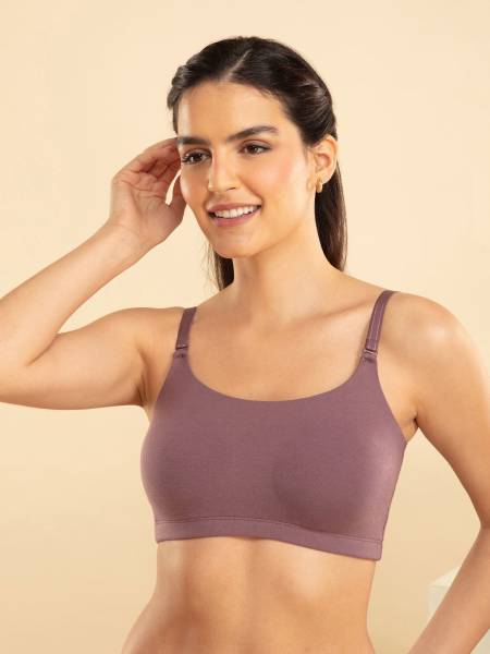 Nykd Everyday Slip-On T-Shirt Bra For Women Non Padded,Wire-Free,Full Coverage-NYB165 Women Sports Non Padded Bra