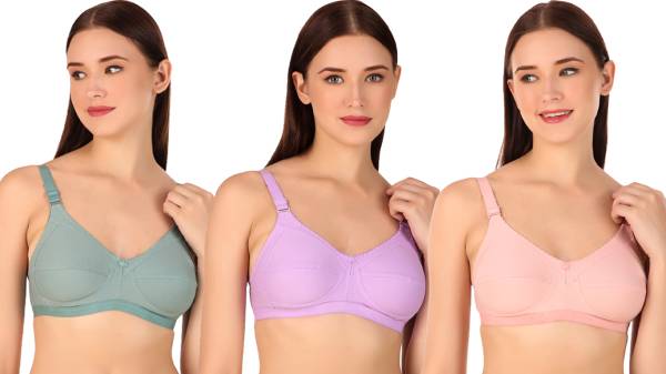 Winsure cotton bra non padded full support bra for teenagers bra plus size  Regula bra Women Full Coverage Non Padded Bra - Price History