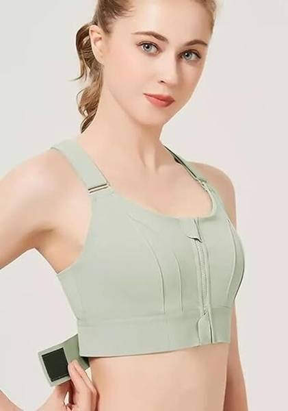 Sensual Lady Yoga Bra with Adjustable Straps High Impact Shockproof Brassiere Women Sports Lightly Padded Bra