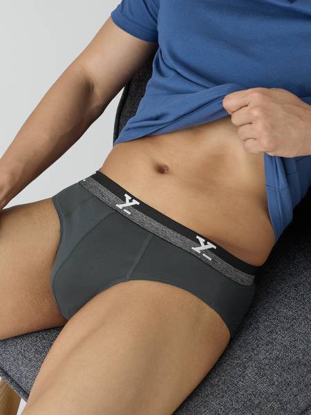 XYXX Men Nova IntelliFresh Cotton Grey Brief