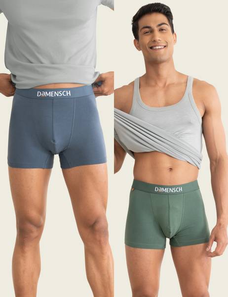 Damensch Men Combed Cotton Stretch Anti-Bacterial Brief