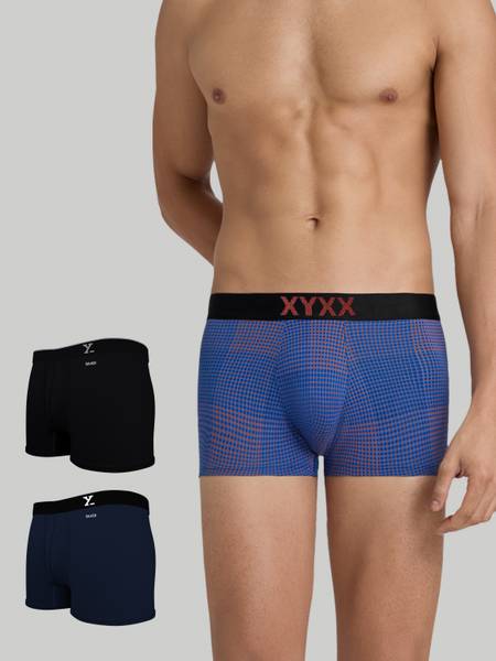 XYXX Men Solid printed, Regular Fit Cotton Brief