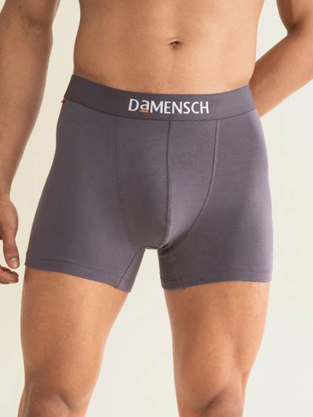 Damensch Men Combed Cotton Moisture Wicking Grey Brief
