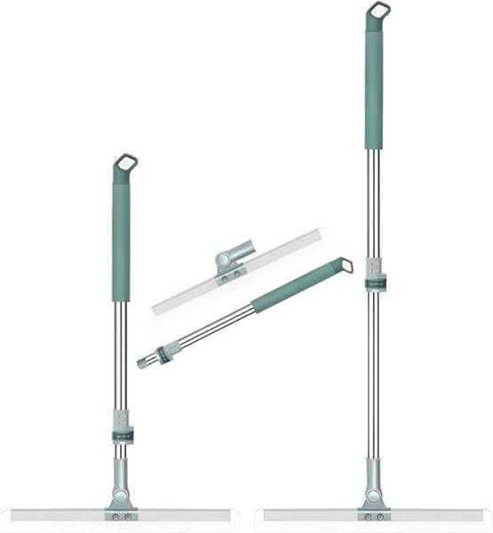 GARIHC ENTERPRISE Silicone Floor Squeegee Long Handle for Floor Bathroom Kitchen Wiper Brush Silicone Wet and Dry Brush