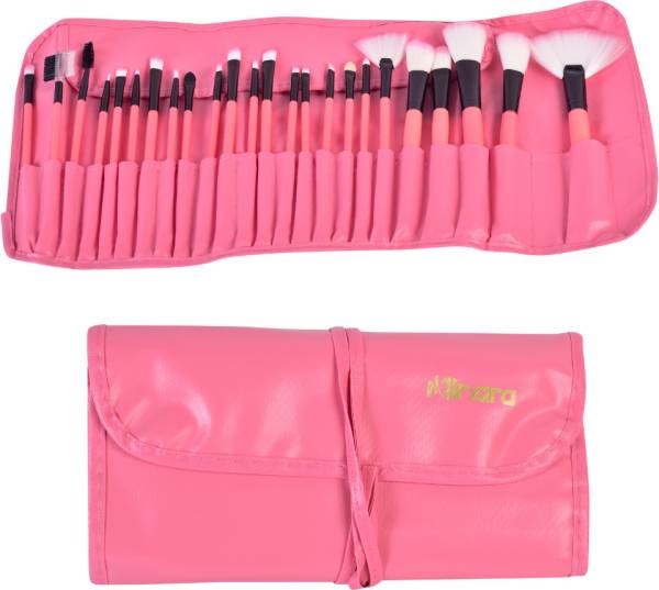 MINARA Professional Make Up Brushes Sets With Leather Storage Pouch