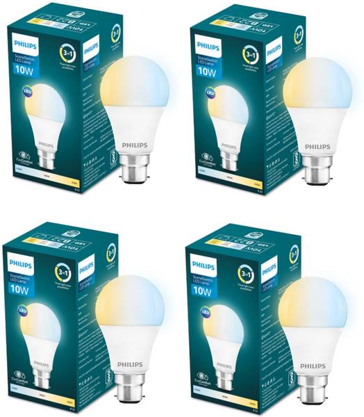 PHILIPS 10 W Multi Watt Round B22 LED Bulb