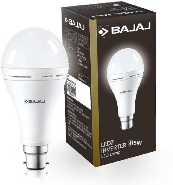 BAJAJ 15W B22 WHITE INVERTER LED BULB PACK OF-01 4 hrs Bulb Emergency Light