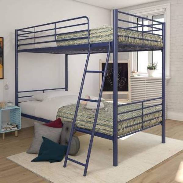 Vibrant Interior AMAR BLUE Metal Bunk Bed