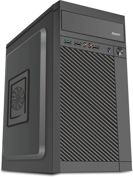 Foxin Pace Desktop Computer Case, Tower/PC Cabinet with Steel Metal Body | All ATX Motherboard Compatible Cabinet