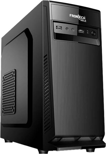 Frontech Nile Silver Computer Case with 2 x USB 2.0 and Front Audio Mid Tower Cabinet