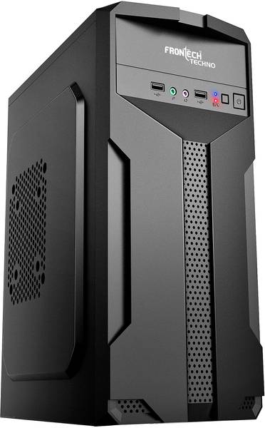 Frontech Techno Silver Computer Case with 2 x USB 2.0 and Front Audio Mid Tower Cabinet