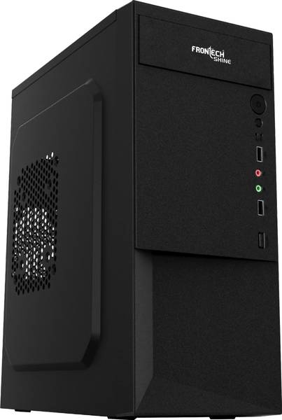 Frontech Shine Silver Computer Case with 2 x USB 2.0 and Front Audio Mid Tower Cabinet