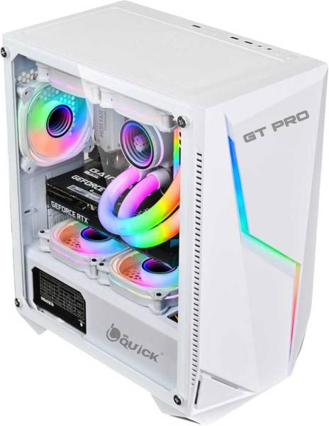 bequick GT PRO with front rgb led and white color make it so beautiful computer case Cabinet