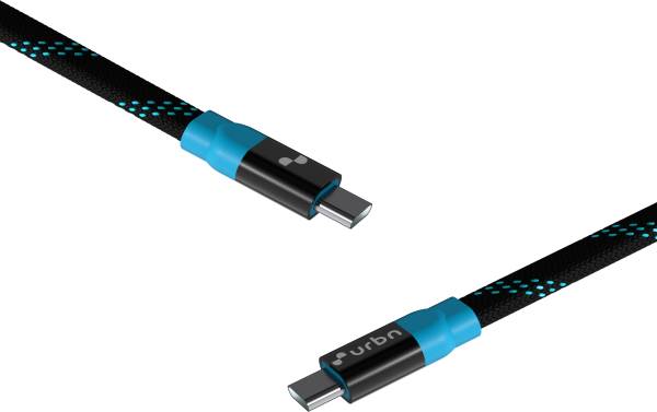 URBN USB Type C Cable 5 A 1.22 m USB C to C 100W cable with E-Mark Chip